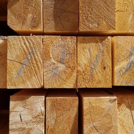 Брус естественной влажности 100х150х6000 2 сорт